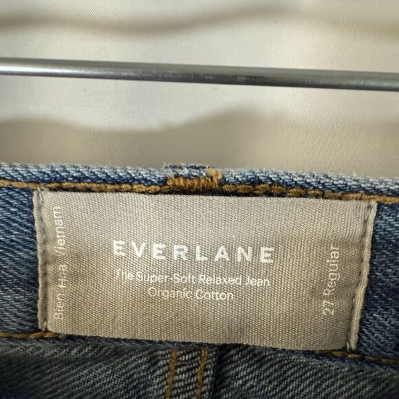 Everlane Super Soft Relaxed Jean Women's 27 Regular Organic Cotton Slim Leg - Picture 4 of 9